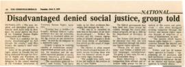 Clippings regarding the Buchanan government and rights for LGBT+ people