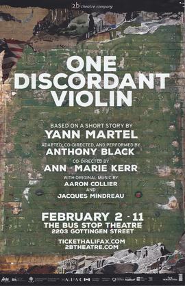 One discordant violin : based on a short story by Yann Martel : [poster]