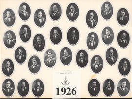 Composite photograph of the Faculty of Medicine - Class of 1926